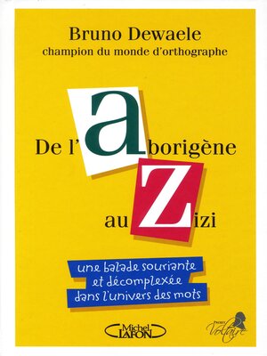 cover image of De l'aborigène au zizi